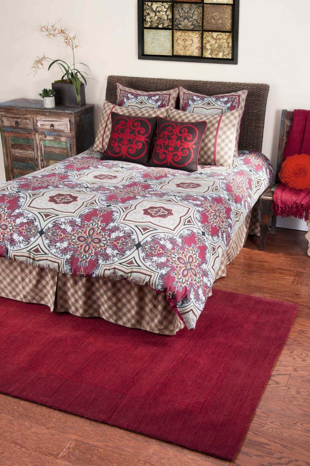 Rizzy BT1155 Farmhouse Red Bedding main image