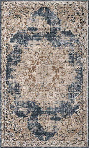 Unique Loom Chateau T-H443E Dark Blue Area Rug – Incredible