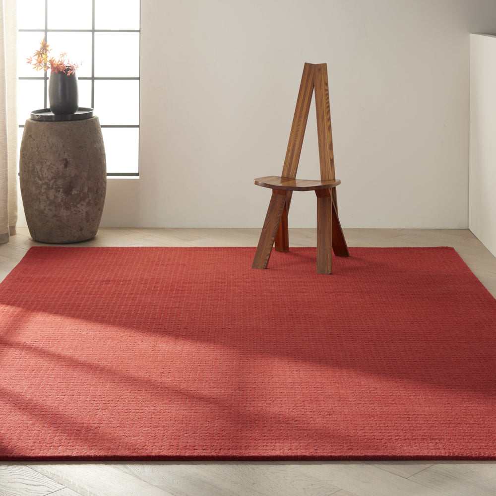 Calvin Klein CK830 Las Vegas Red Area Rug Room Scene Feature