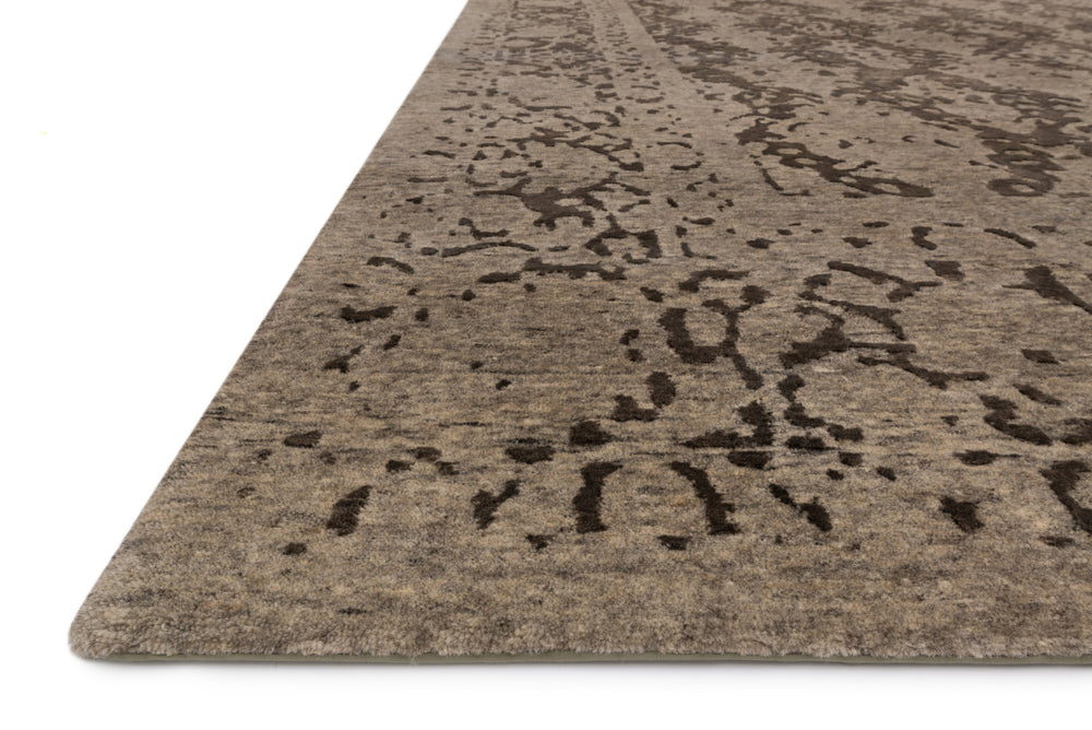 Loloi Elsa EF-04 Taupe Area Rug Corner Feature