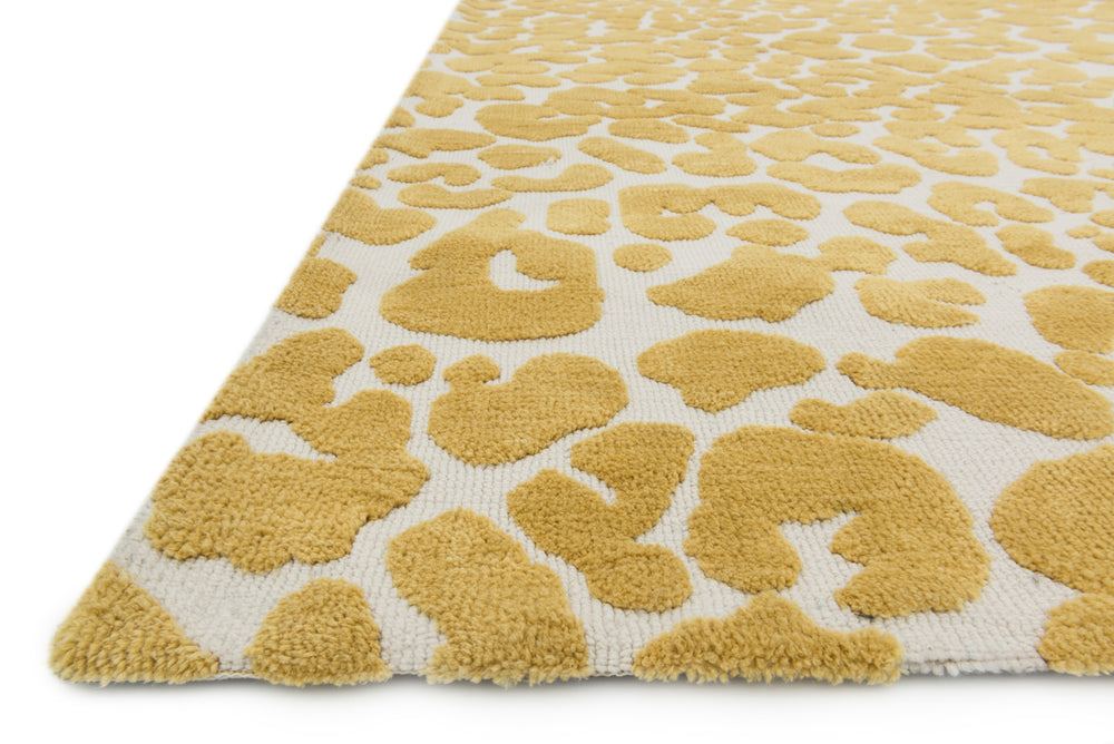 Loloi Cassidy HCD04 Ivory / Gold Area Rug Corner Feature