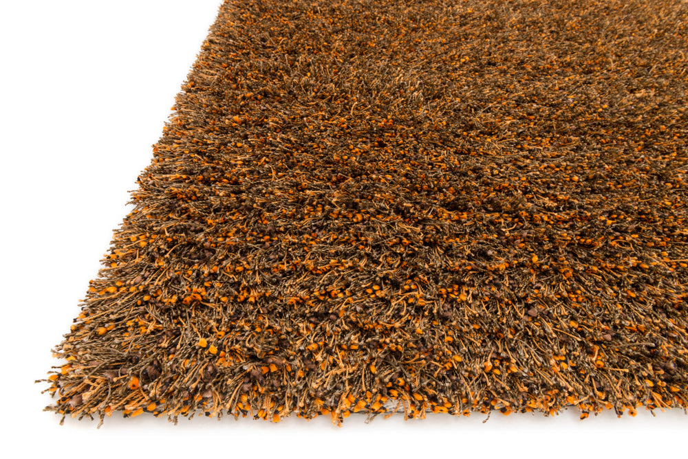 Loloi Dion Shag DS-01 Spice Area Rug Corner Feature
