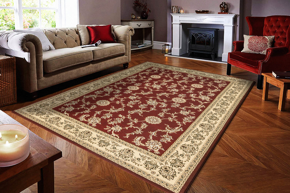 Dynamic Rugs Legacy 58017 Red Area Rug Room Scene Featured