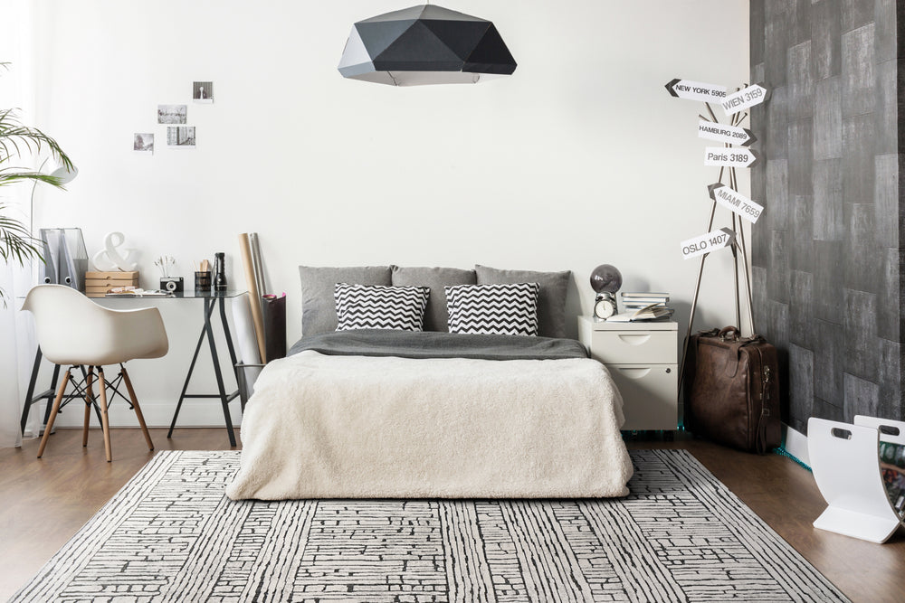 Dynamic Rugs Lotus 8143 Ivory/Grey Area Rug Lifestyle Image Feature