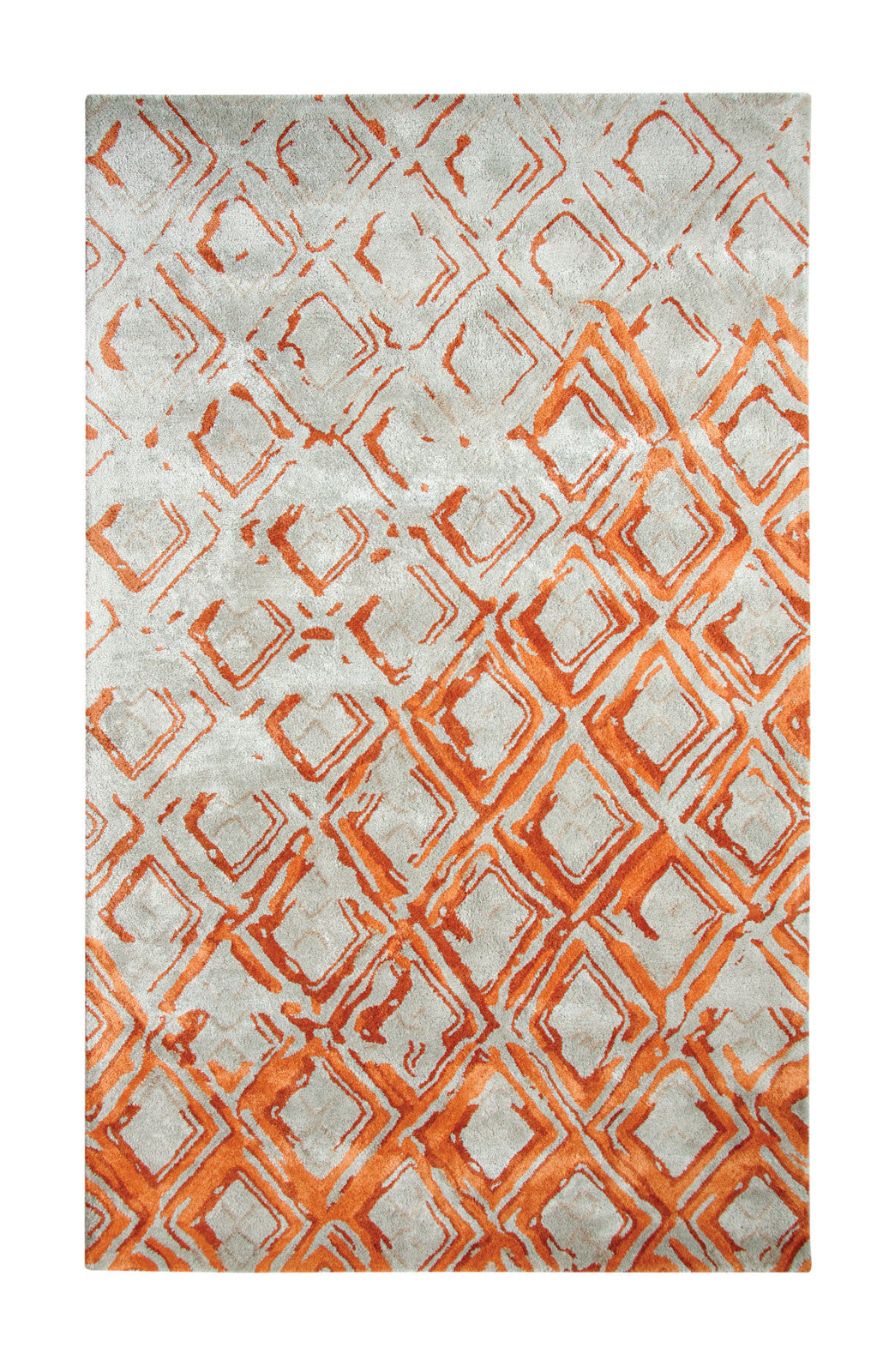 Dynamic Rugs Vogue 881003 Grey/Rust Area Rug main image