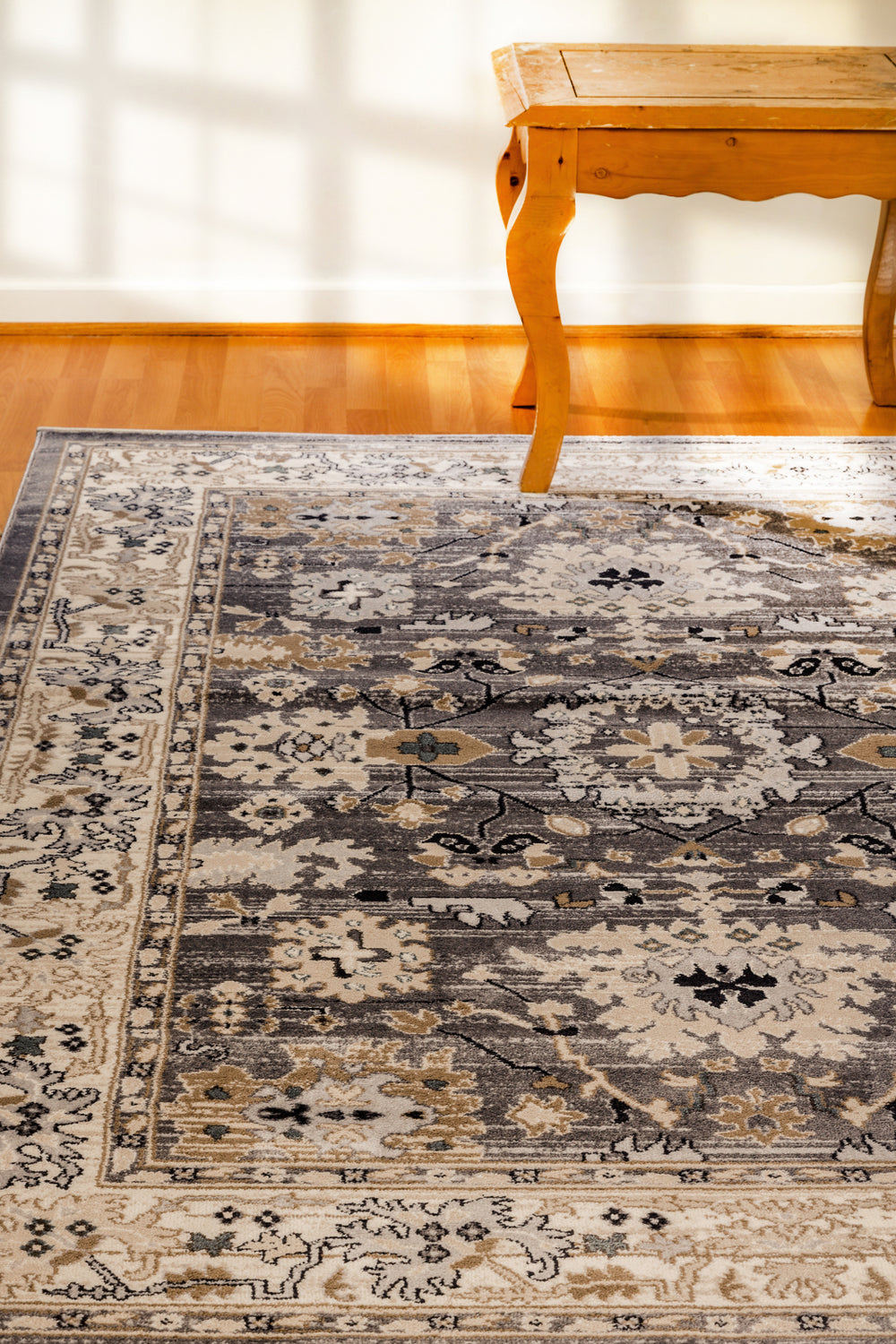 Dynamic Rugs Yazd 8531 Grey/Ivory Area Rug Lifestyle Image Feature