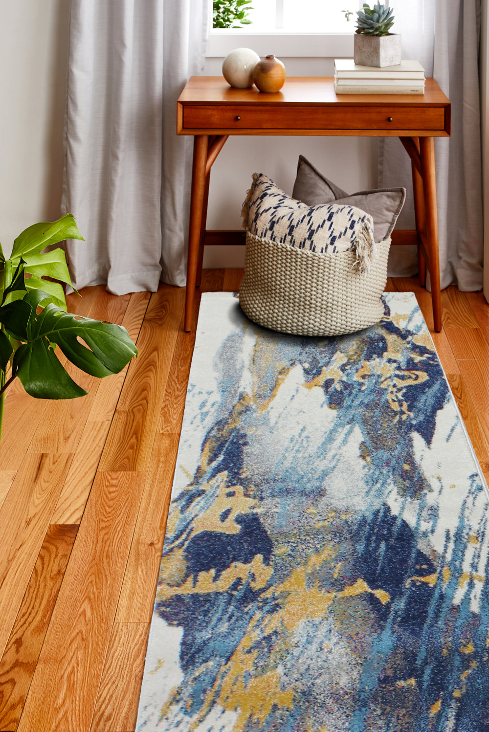 Bashian Everek E110-5341A Area Rug Runner Room Scene Feature
