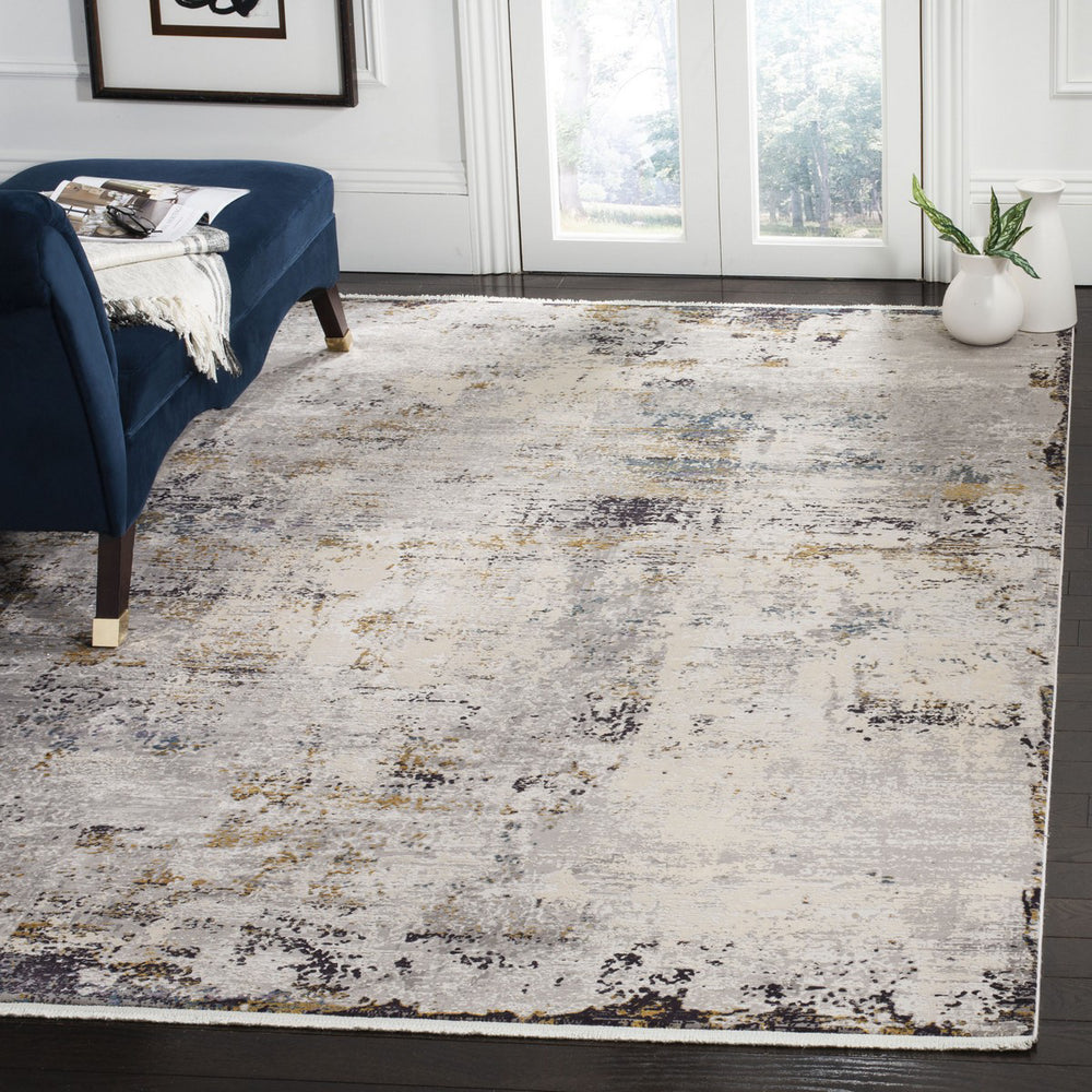 Safavieh Eclipse 200 ECL232F Light Grey/Beige Area Rug Room Scene Feature