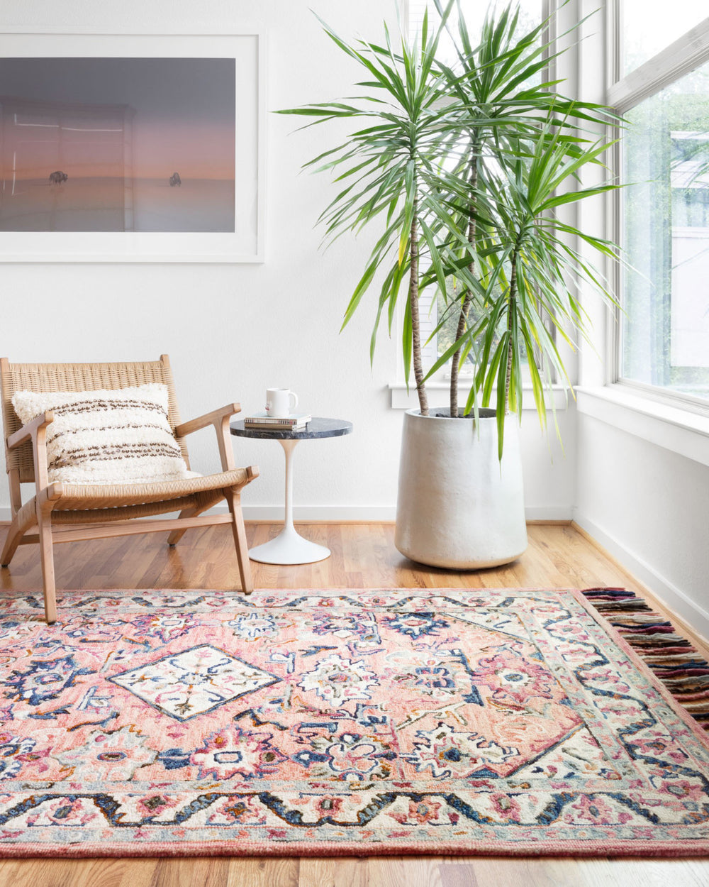 Loloi II Elka ELK-04 Pink/Multi Area Rug Room Scene Featured
