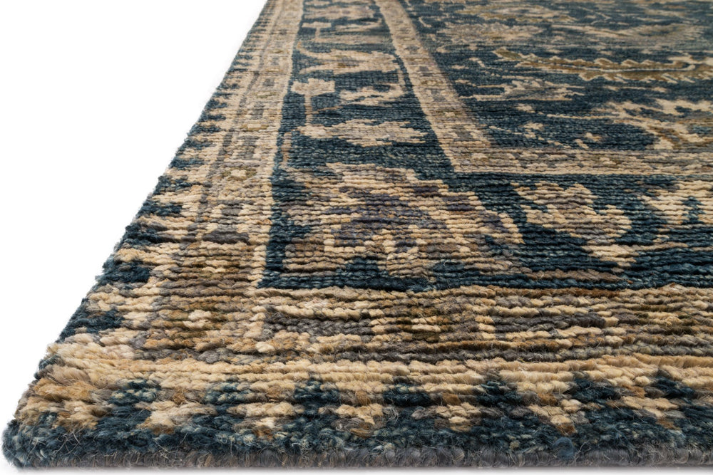 Loloi Empress EU-07 Indigo / Slate Area Rug Round Image Feature