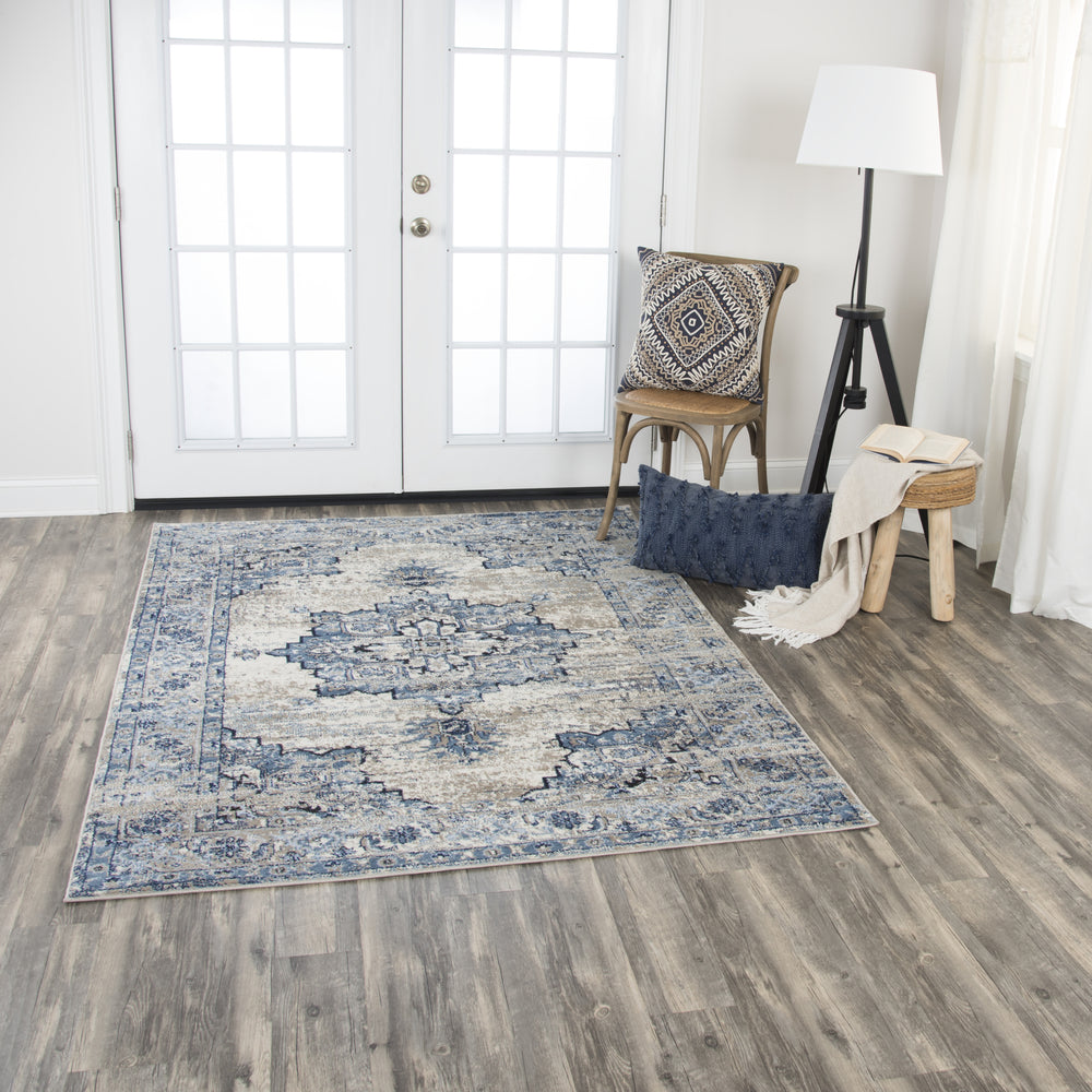 Rizzy Encore EN7350 Blue Area Rug Feature
