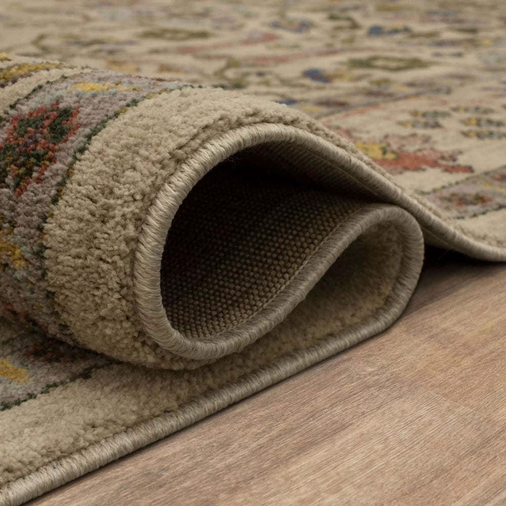 Karastan Pandora Enmity Dark Beige Area Rug Detail Image Feature