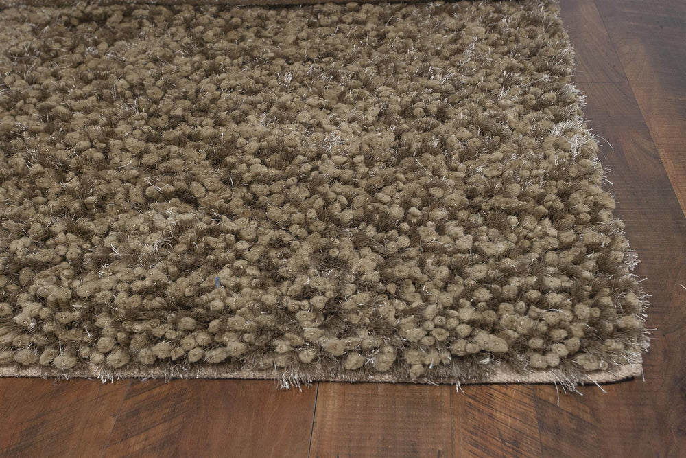 KAS Essence 0576 Coffee Chunky Shag Area Rug