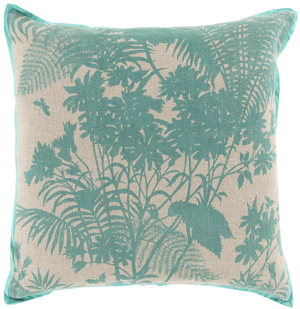 Surya Shadow Floral Isle of Palms FBS-001 Pillow by Florence Broadhurst 20 X 20 X 5 Poly filled