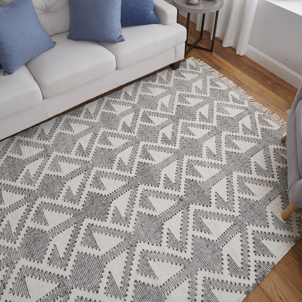 Feizy Savona 0792F Gray/Ivory Area Rug Incredible Rugs and Decor