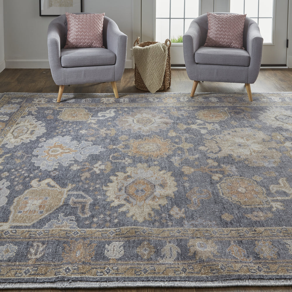 Feizy Wendover 6842F Charcoal Area Rug Lifestyle Image Featured