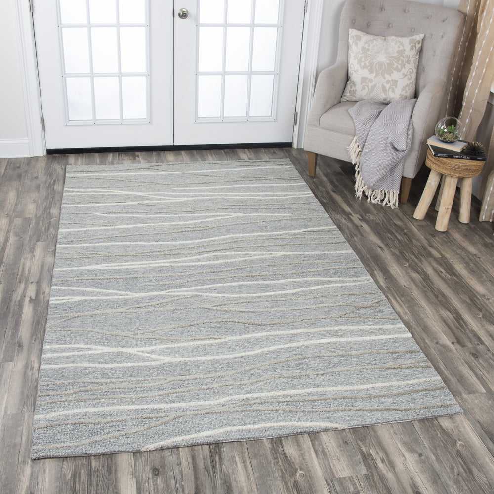 Rizzy Idyllic ID968A Gray Area Rug Feature