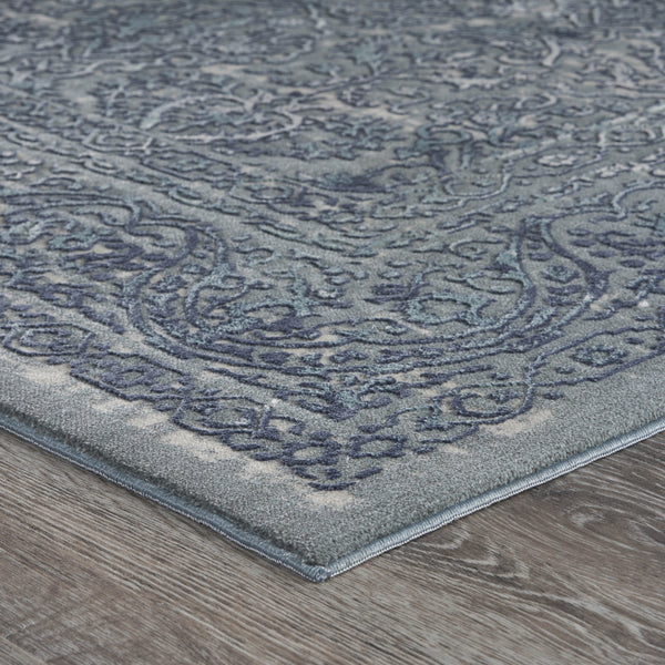 LR Resources Imagine Daytime Dusk Niagara Blue Area Rug Incredible