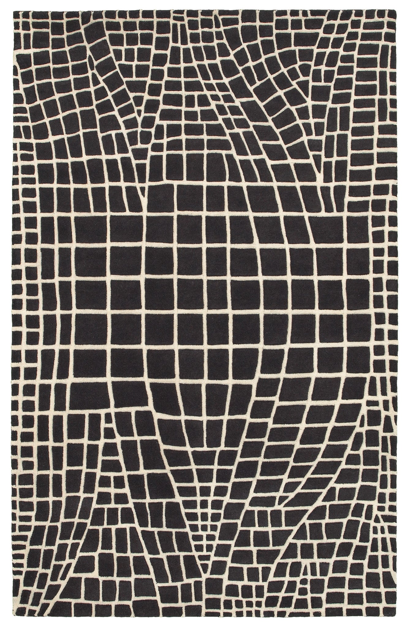 LR Resources Jaali 04901 Charcoal Area Rug