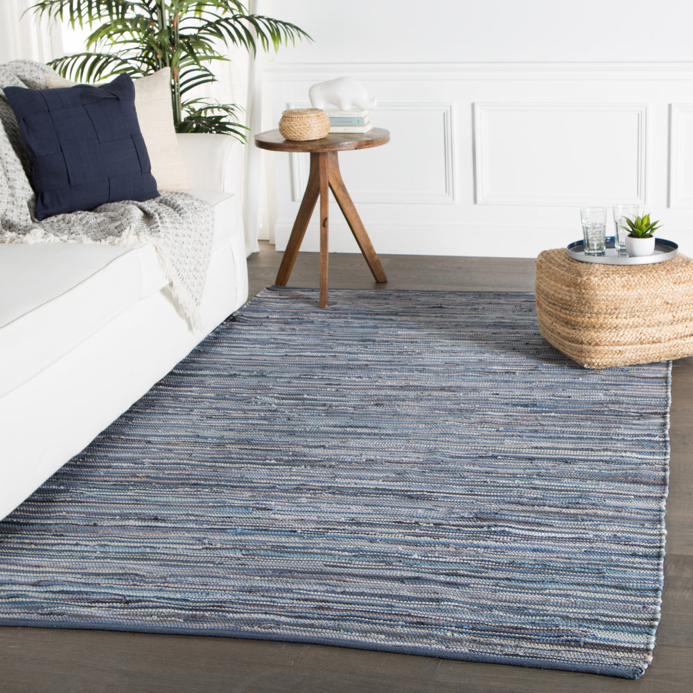 Jaipur Living Ann Raggedy ANN04 Blue Area Rug Lifestyle Image Feature