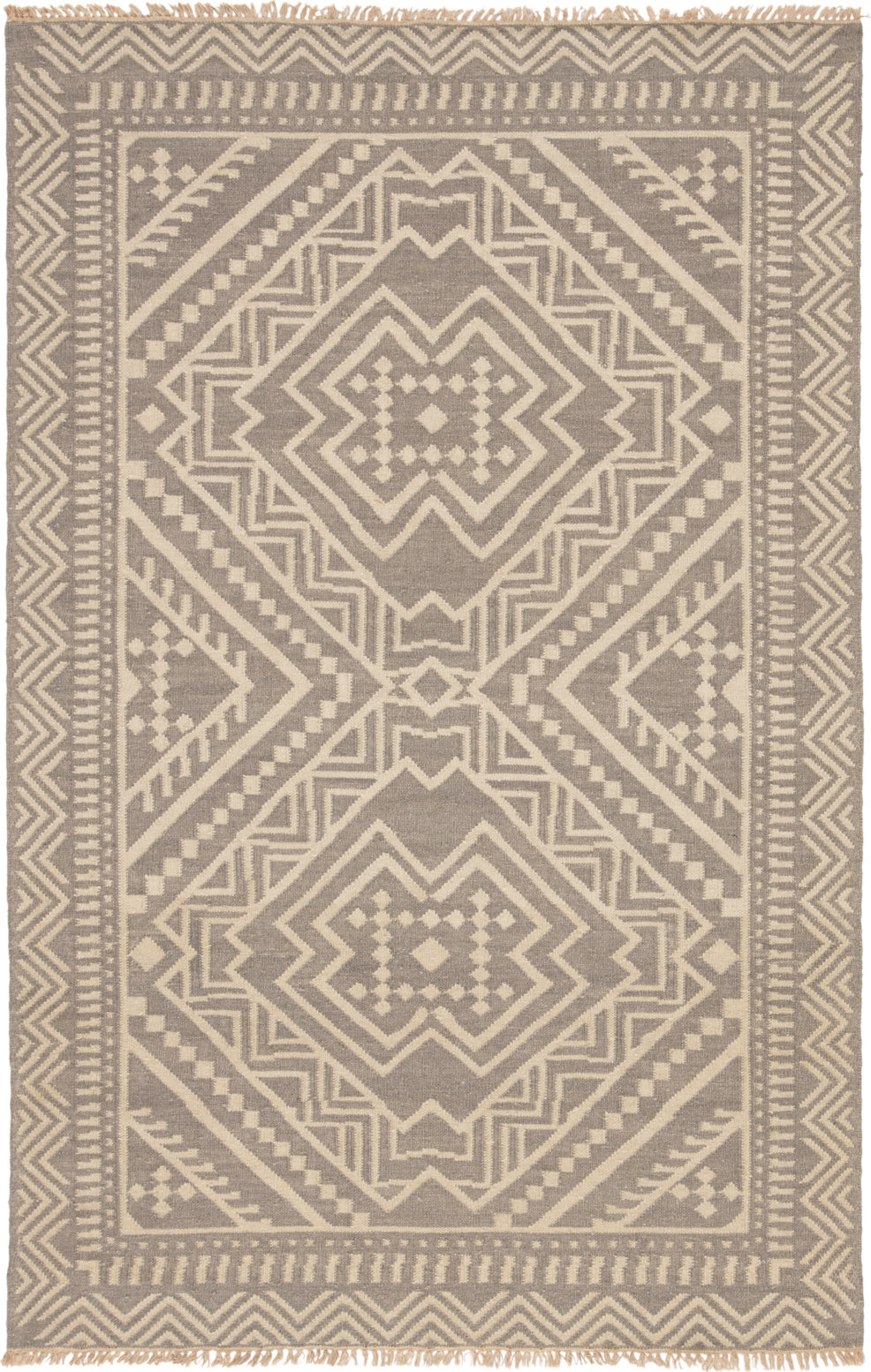 Jaipur Living Batik Yao BAT04 Gray/Off-white Area Rug