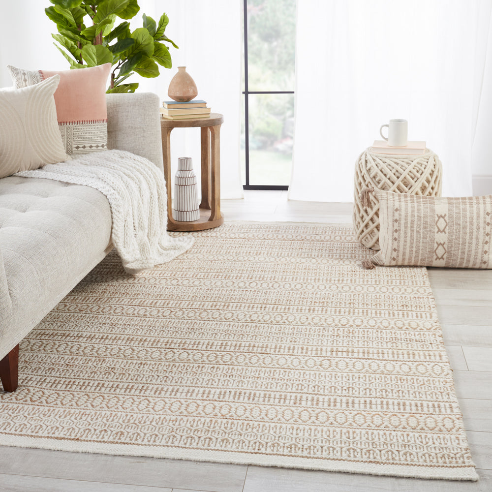 Jaipur Living Fontaine Galway FNT01 Beige/Ivory Area Rug Lifestyle Image Feature