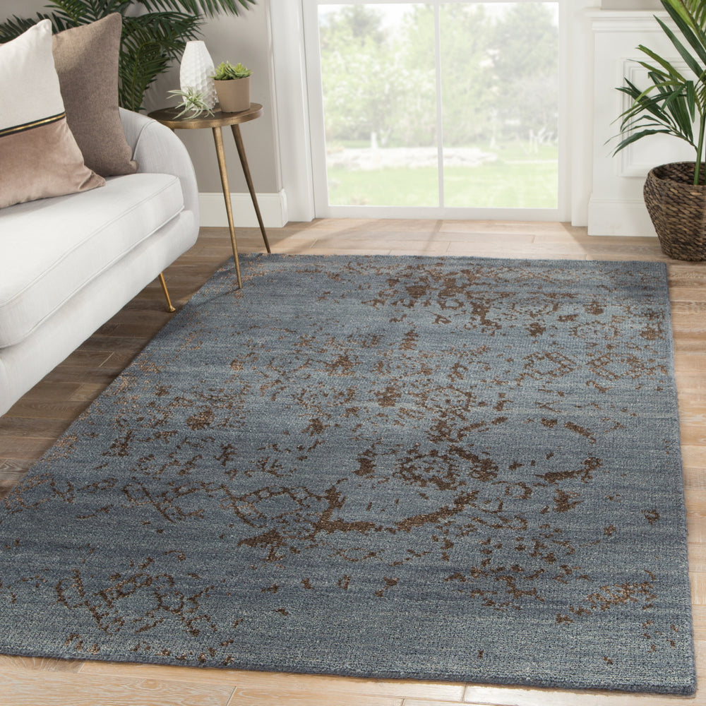 Jaipur Living Heritage Rou HR19 Blue Area Rug Lifestyle Image Feature