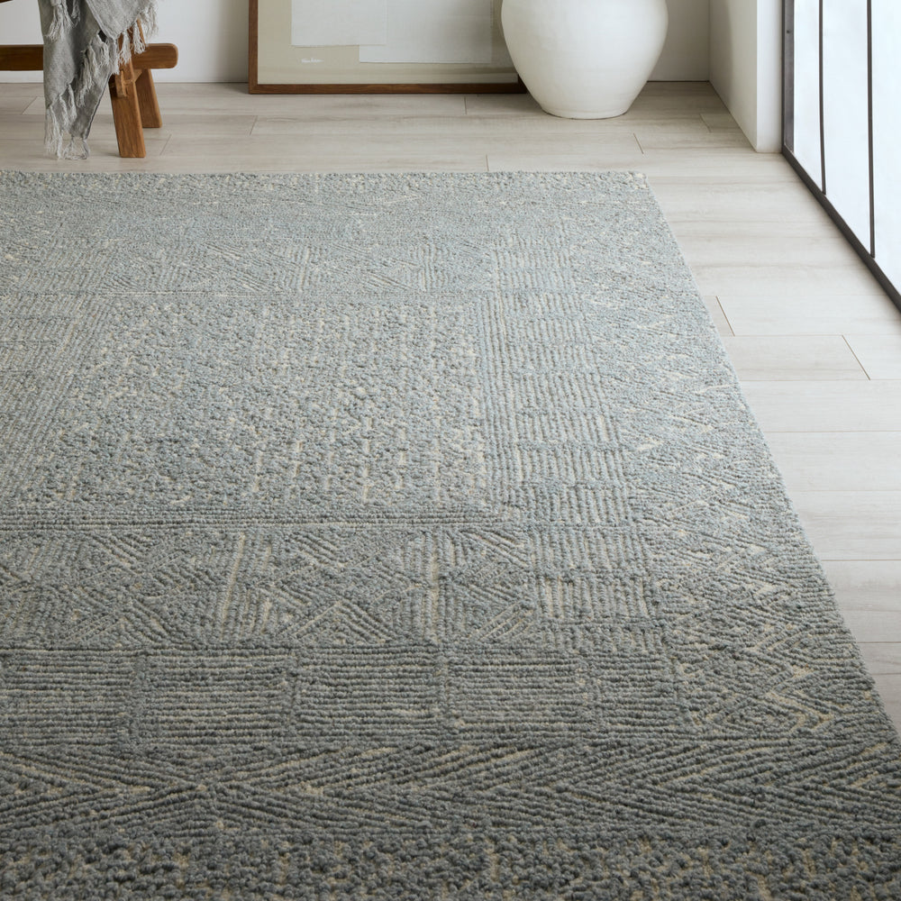 Jaipur Living Lineage Viatte LNE02 Blue/Cream Area Rug Lifestyle Image Feature