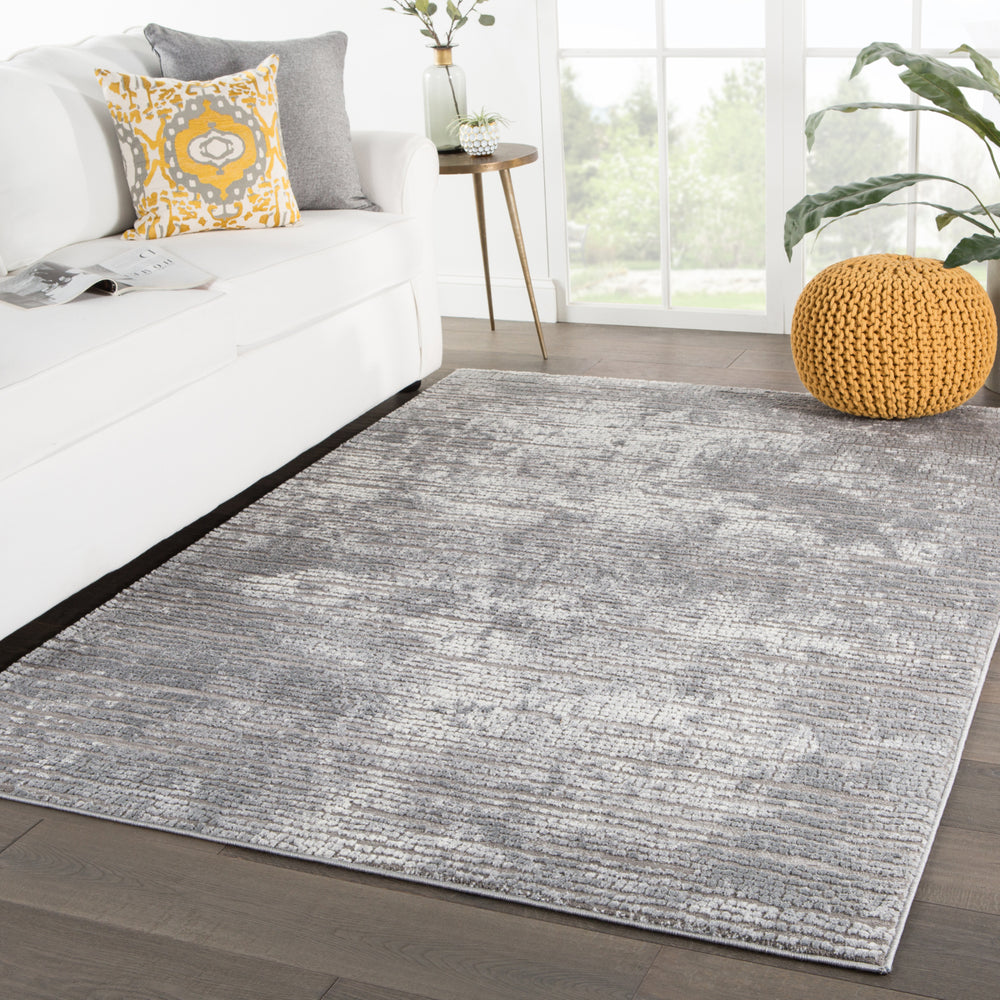 Jaipur Living Tresca Violen TRS04 Gray/White Area Rug Lifestyle Image Feature