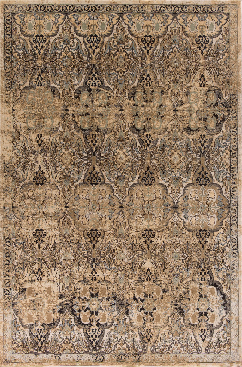 KAS Jasmine 3750 Ivory Tranquility Area Rug