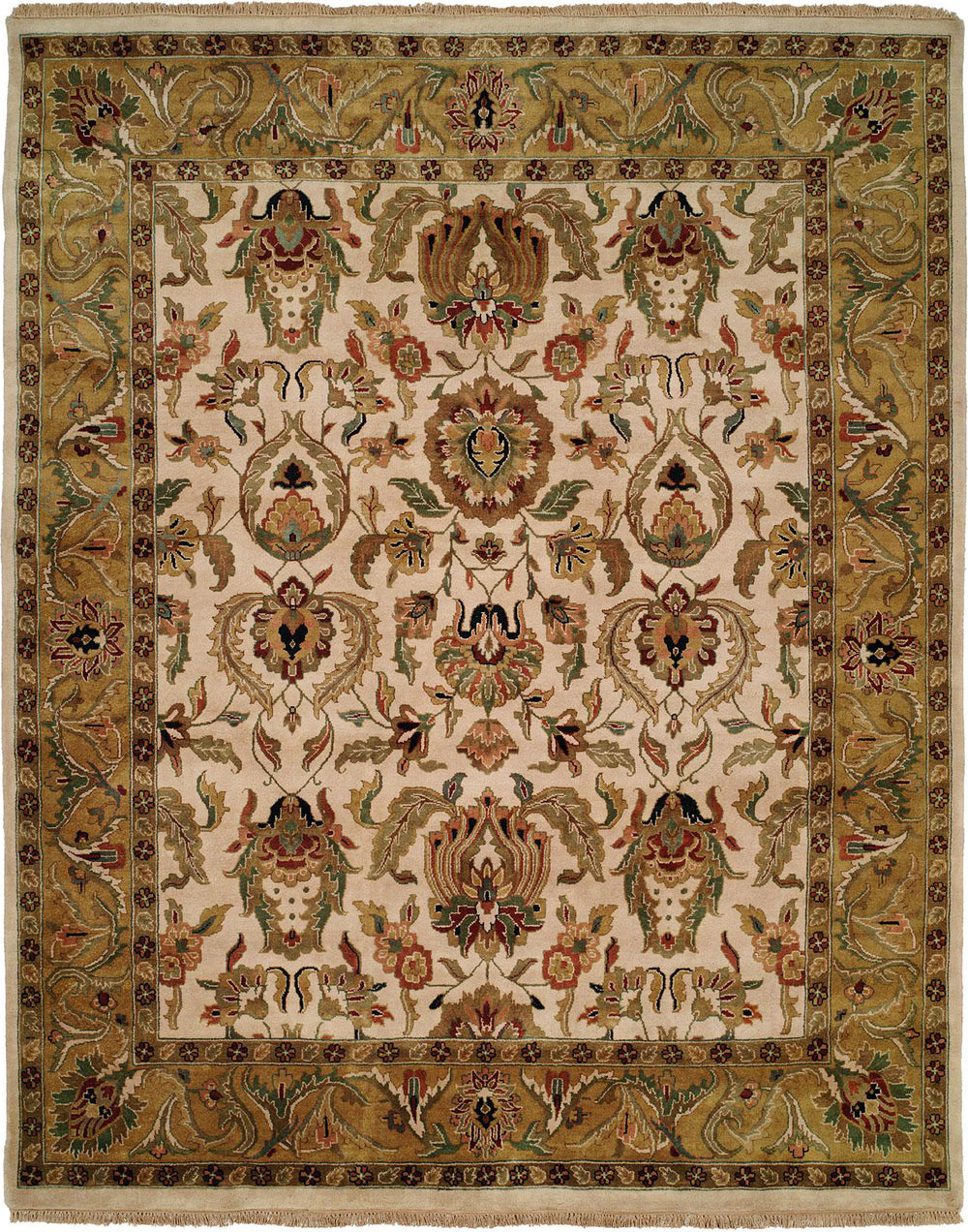 Kalaty Jaipura JP-424 Ivory/Gold Area Rug