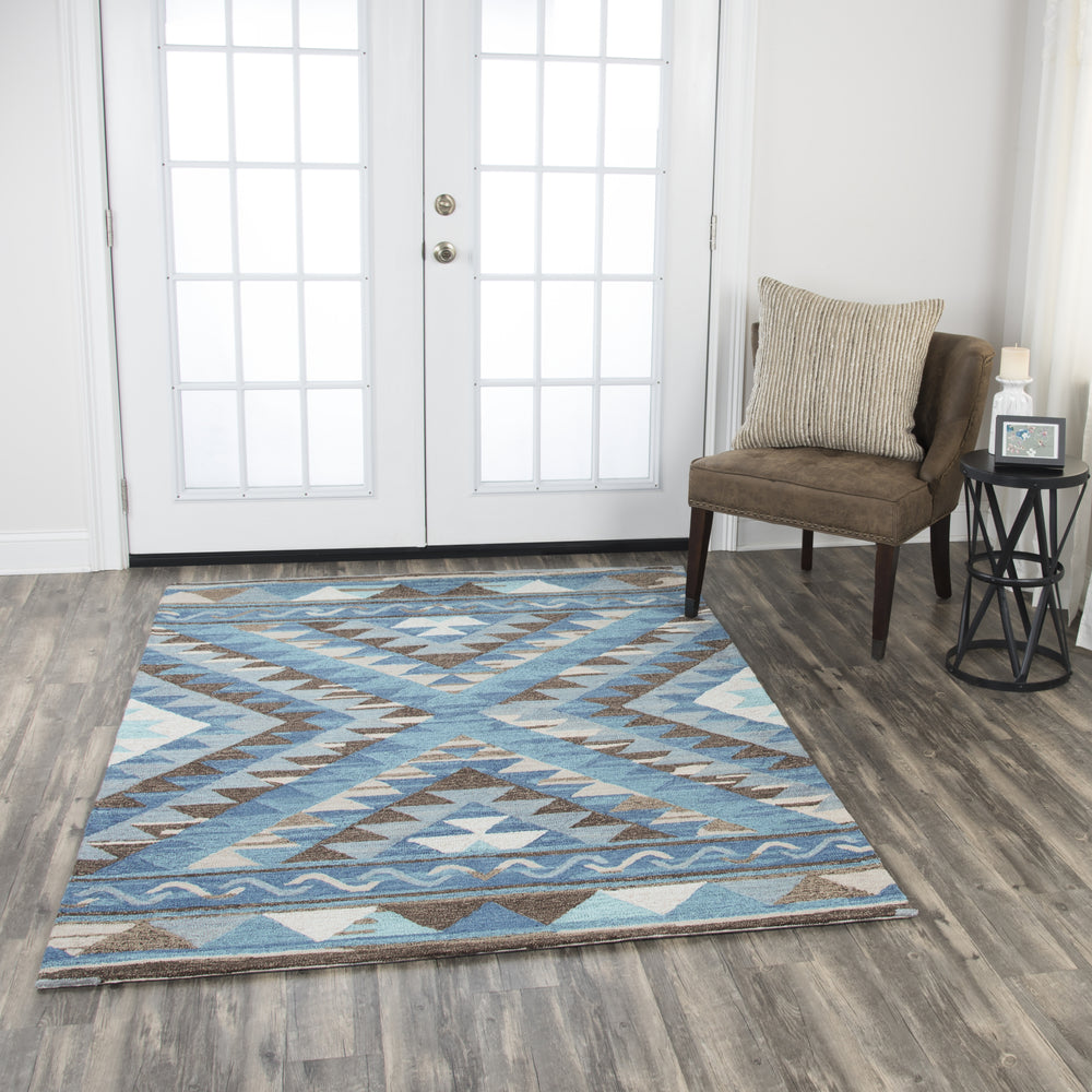 Rizzy Arden Loft-Kavali KA106B Blue Area Rug Feature