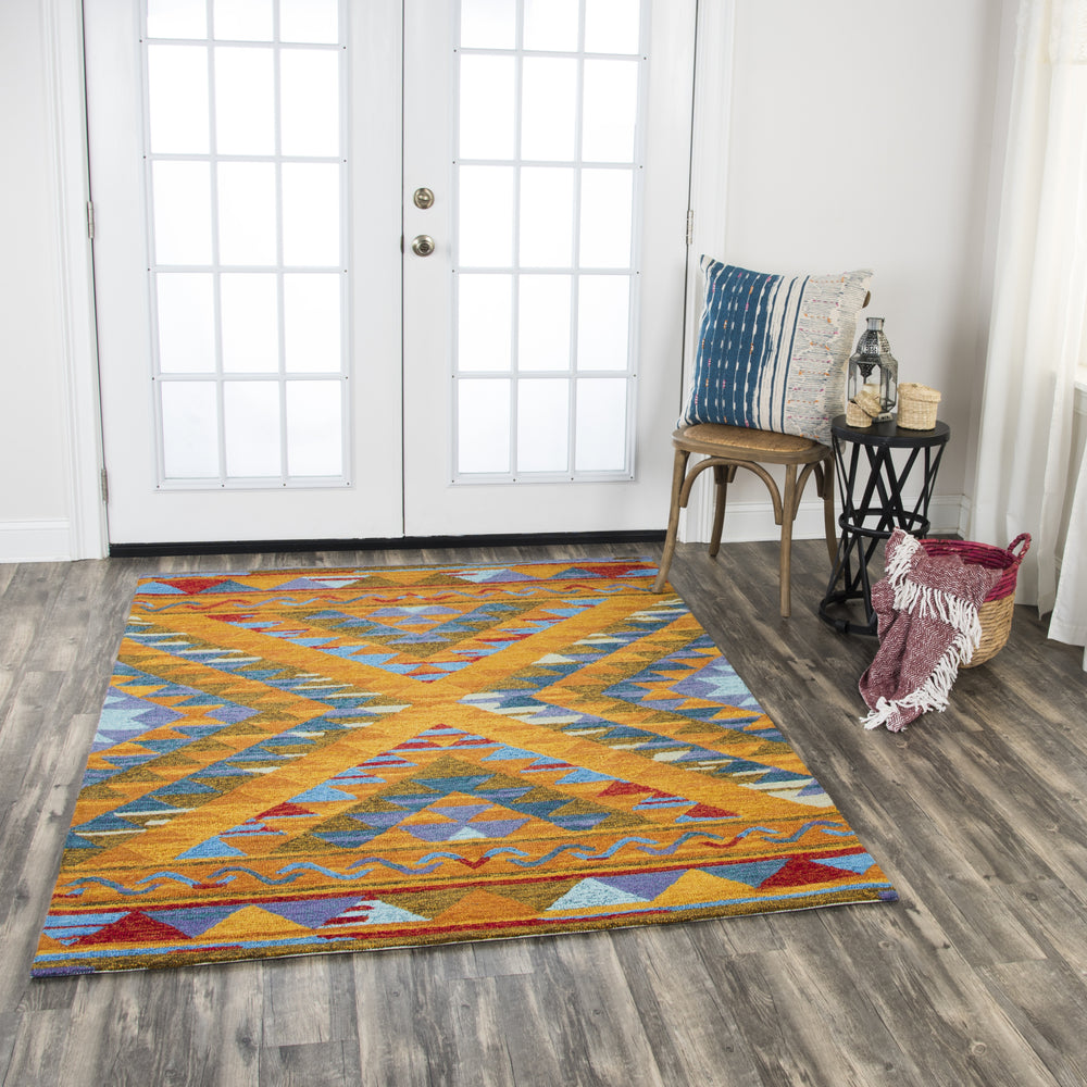 Rizzy Arden Loft-Kavali KA108B Gold Area Rug Feature
