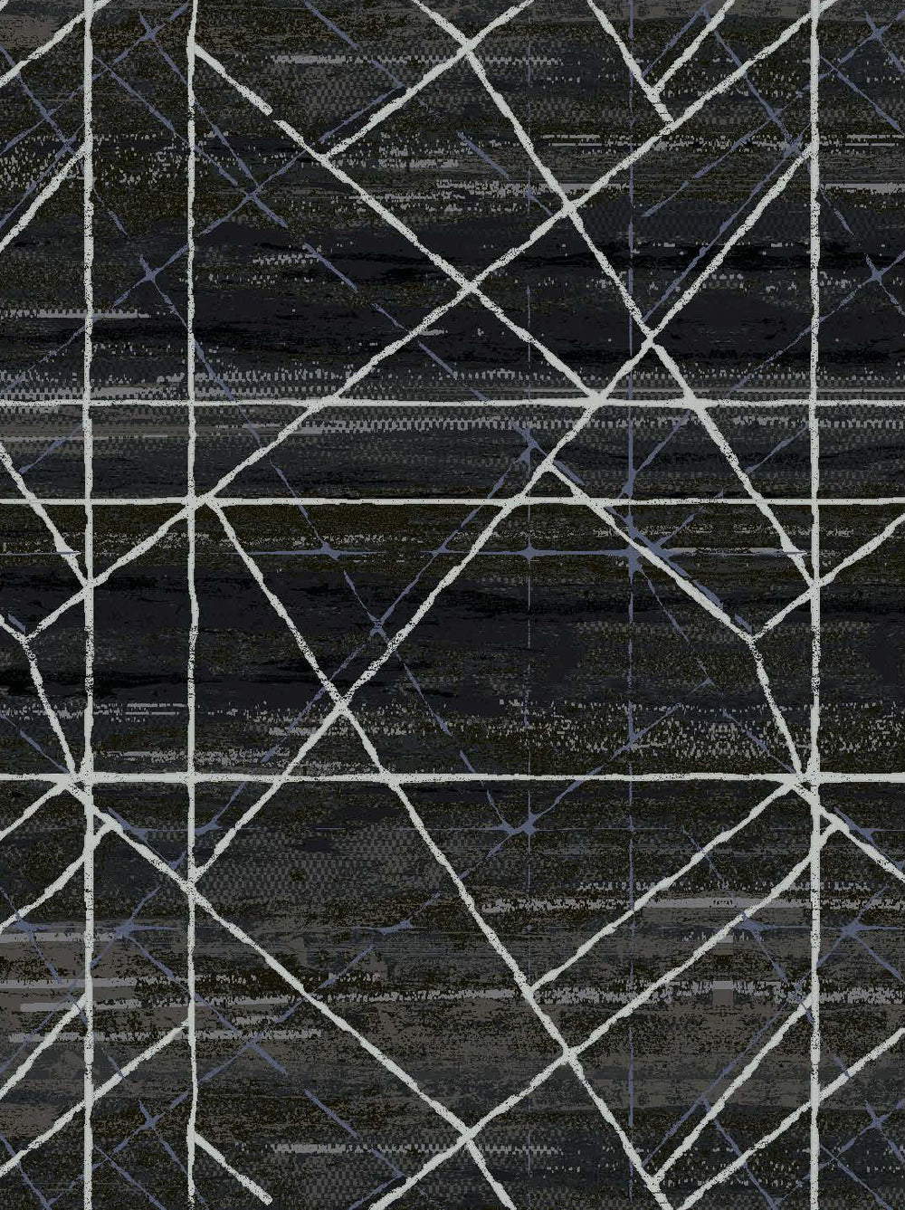 Karastan Vanguard Fracture Mosaic Charcoal Area Rug
