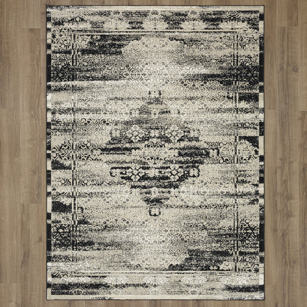 Karastan Zephyr Cella Black Area Rug Incredible Rugs and Decor