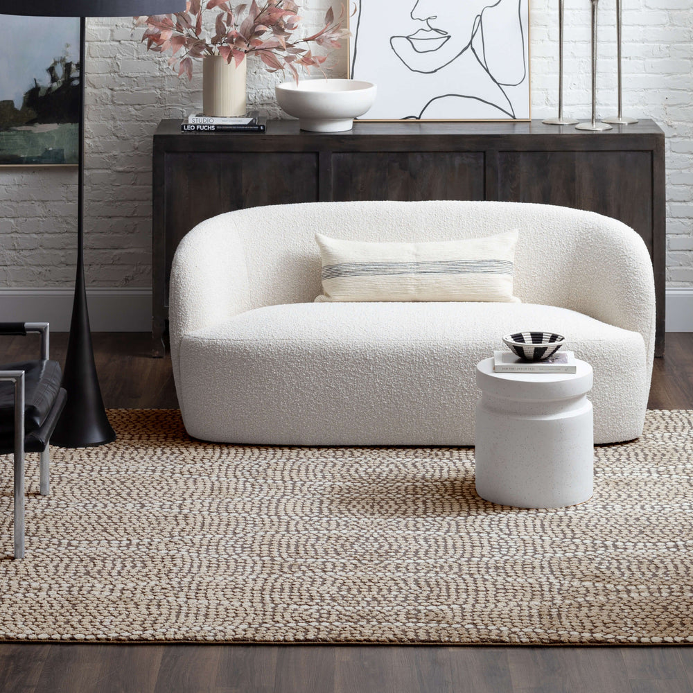 Karastan Rendition Lynx Frost Grey Area Rug by Stacy Garcia Room Scene Featured