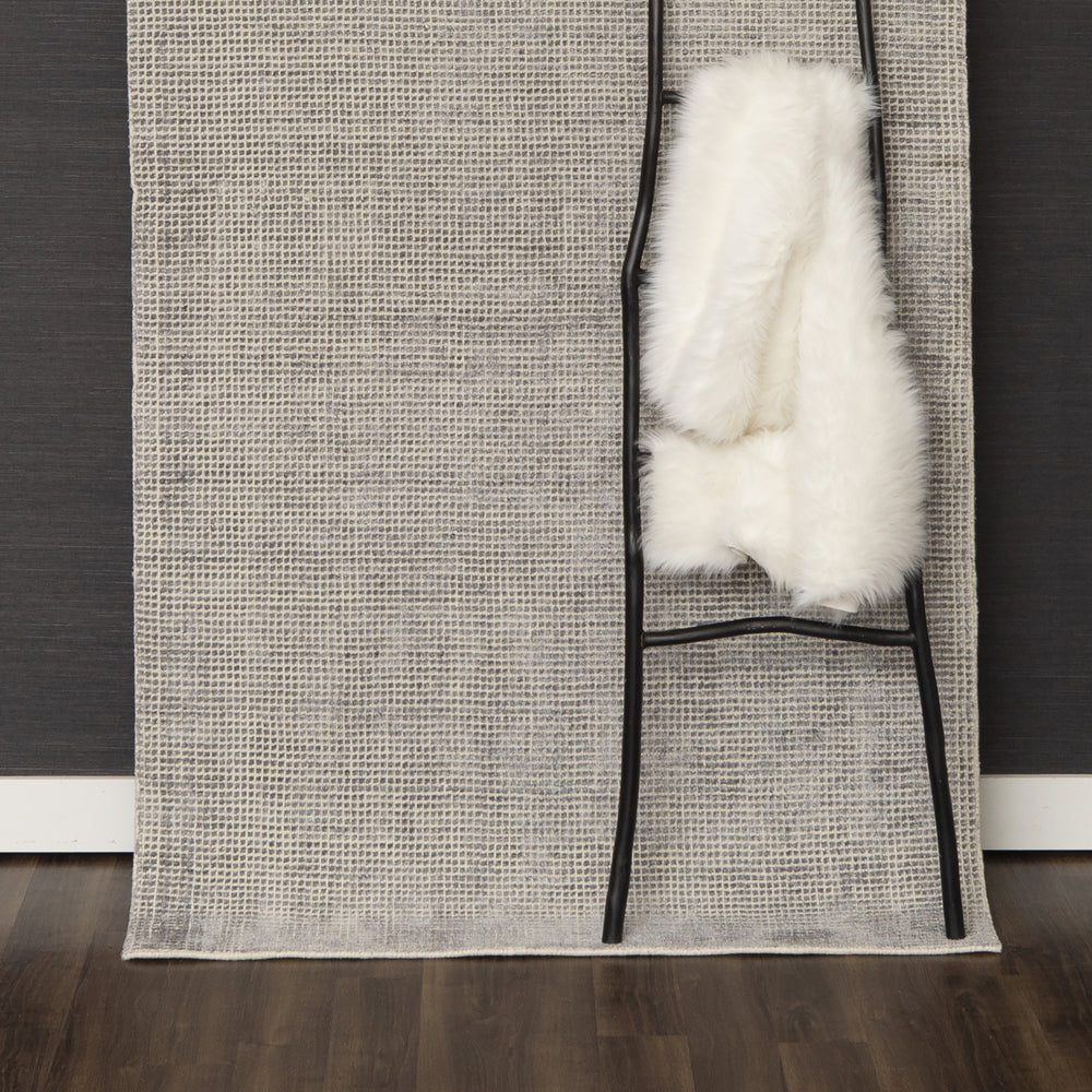 Karastan Labyrinth Matrix Steel Grey Room Scene Featured