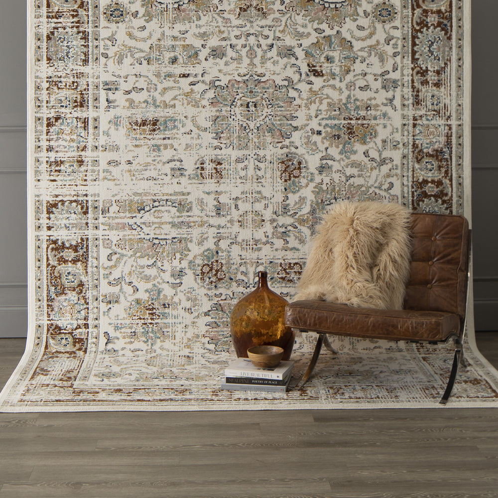 Karastan Zephyr Mistral Rust Area Rug Room Scene Featured