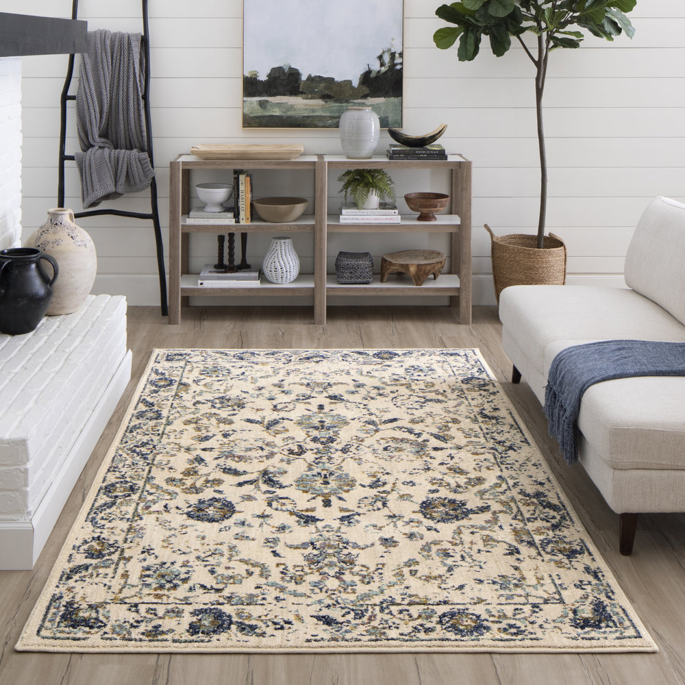 Karastan Cosmopolitan Nolita Indigo Area Rug Room Scene Featured