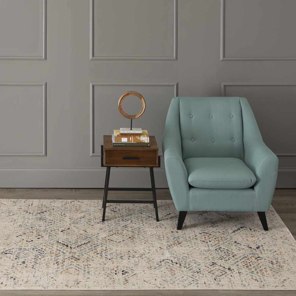 Karastan Axiom Rime Dove Area Rug Room Scene Featured