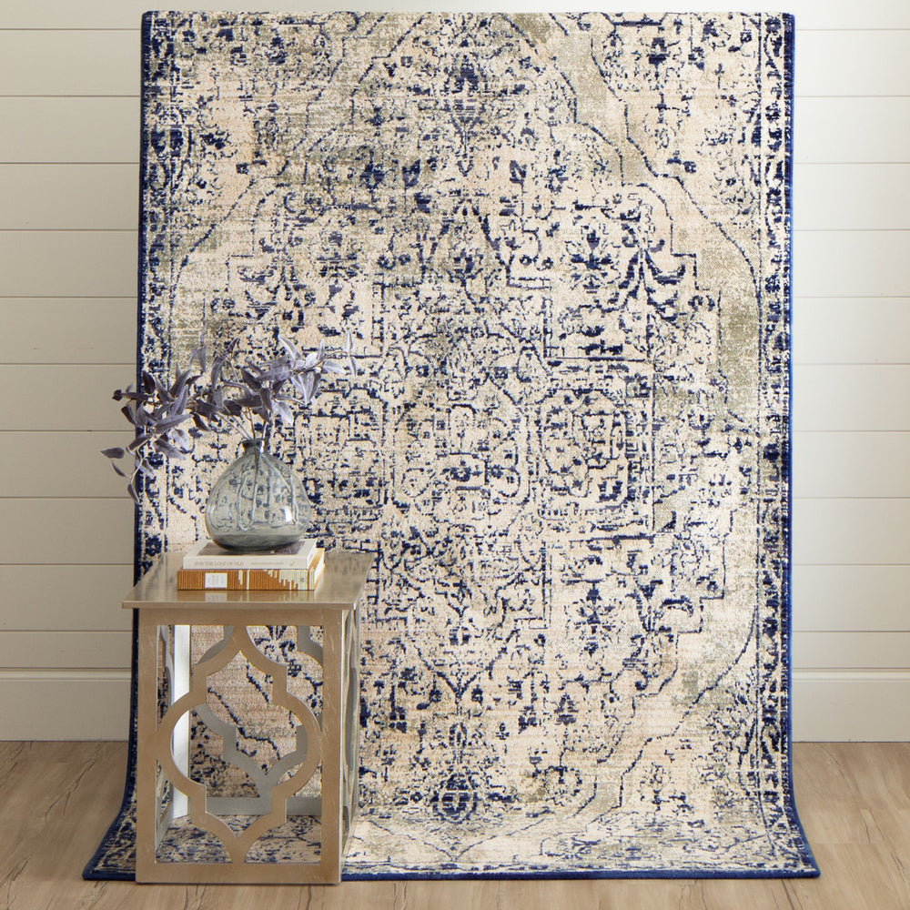 Karastan Tempest Slaney Cobalt Area Rug Room Scene Featured