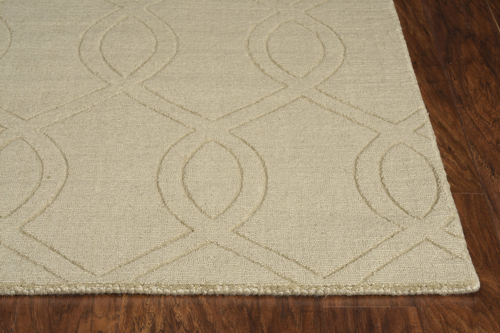 KAS Avery 1452 Beige Ellison Area Rug Round Image Feature