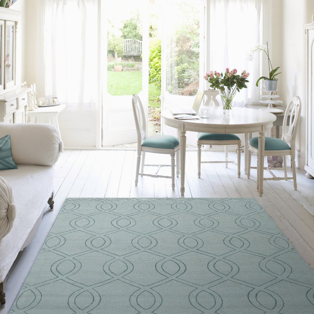 KAS Avery 1453 Ocean Ellison Area Rug Lifestyle Image Feature