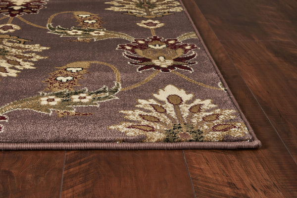 August Grove Kinchen Rust/Gold Wilton-Trellis Area Rug; Round 3