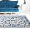 KAS Colonial 1727 Ivory/Blue Floral Area Rug Main Image