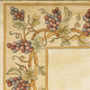 KAS Emerald 9058 Ivory Grapes Border Area Rug Lifestyle Image Feature