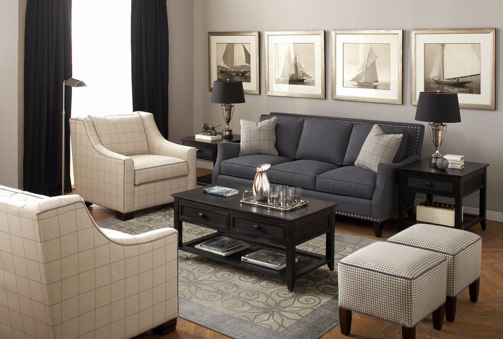 KAS Libby Langdon Winston 5811 Greige Looking Glass Area Rug Lifestyle Image Feature