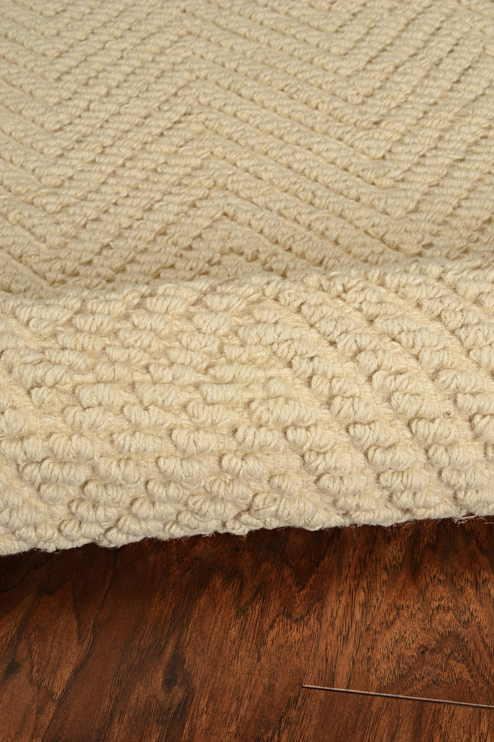 KAS Porto 1220 Ivory Herringbone Area Rug Lifestyle Image Feature