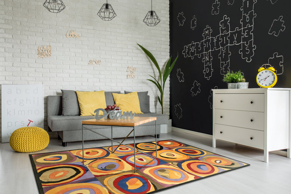 KAS Signature 9084 Multi Soho Area Rug Corner Image Feature