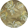 KAS Sparta 3102 Moss Palm Trees Area Rug Runner Image